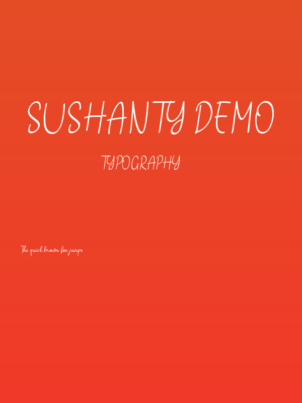 Sushanty Demo Poster