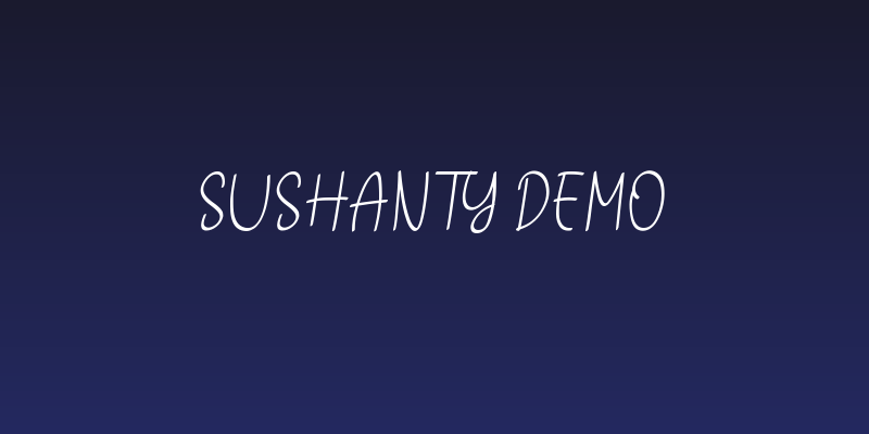 Sushanty Demo Social Header