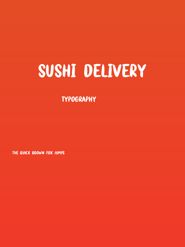 Sushi Delivery Poster