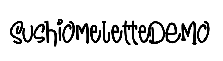 Sushi Omelette DEMO  Free Fonts Download