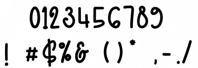 Sushi Omelette DEMO Font OTHER CHARS