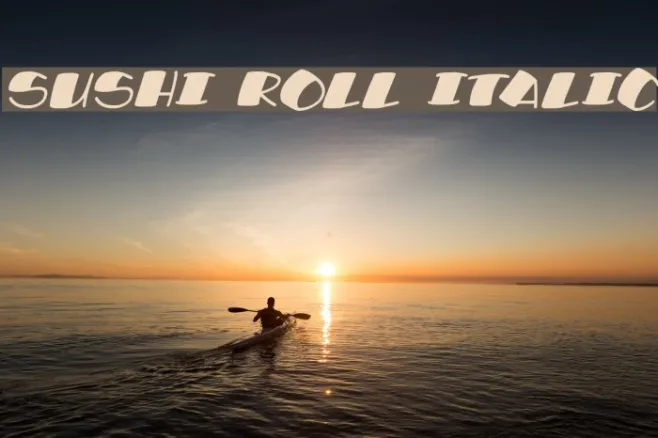 Sushi Roll Italic Example 1