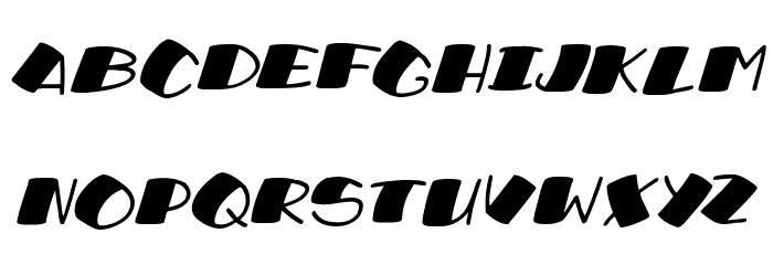 Sushi Roll Italic Font LOWERCASE