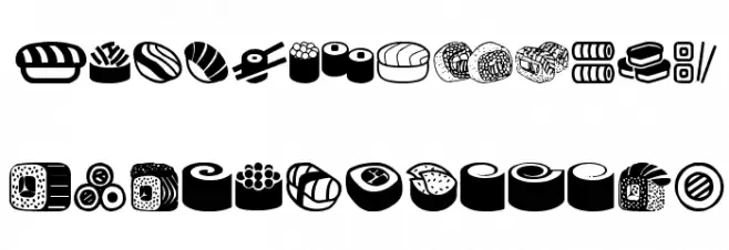 Sushi Sushi Fuentes MINÚSCULAS