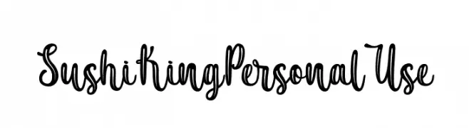 SushiKingPersonalUse  Fuentes Gratis Descargar