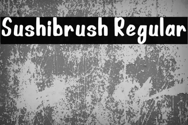 Sushibrush Regular Font examples