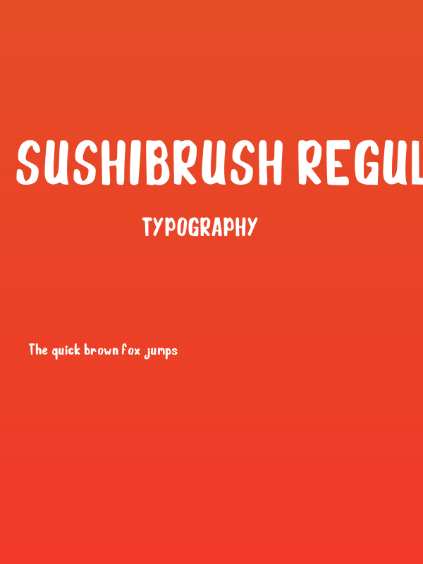 Sushibrush Regular Poster