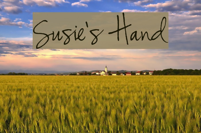 Susie's Hand Font examples