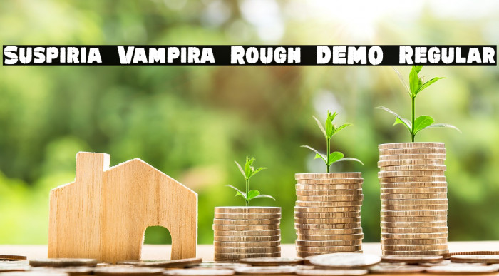 Suspiria Vampira Rough DEMO Regular Font examples