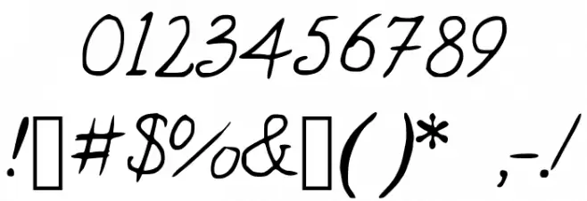 Susquehanna Font OTHER CHARS