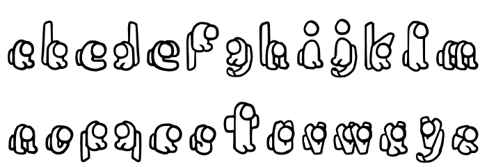 Sussy Baka Regular Font LOWERCASE