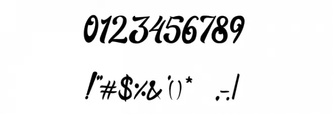 Suttan Telo Font OTHER CHARS