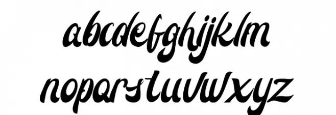 Suttan Telo Font LOWERCASE