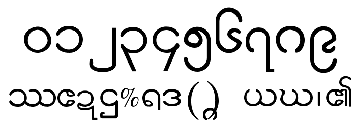 Suu Kyi Burma Font OTHER CHARS
