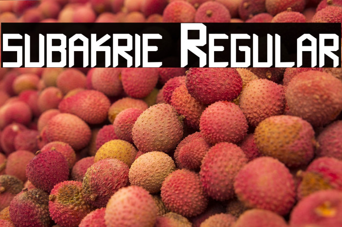 subakrie Regular Example 2