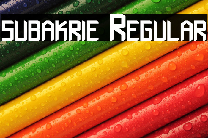 subakrie Regular Example 3