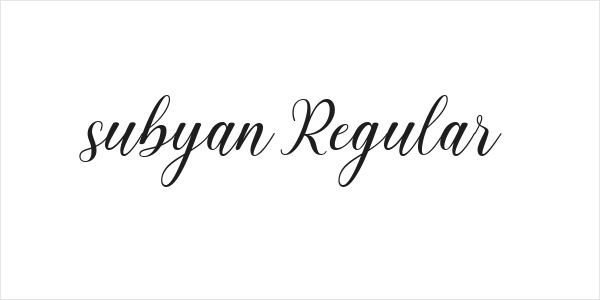 subyan Regular Logo