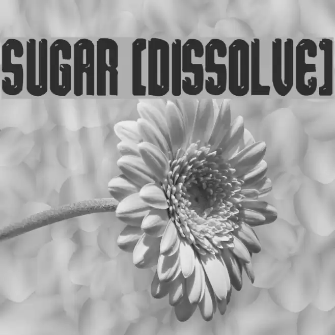 sugar [dissolve] フォント examples