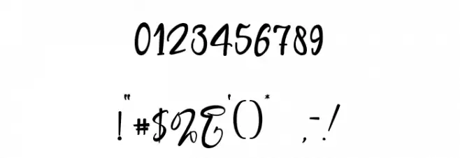 summer miracle Font OTHER CHARS