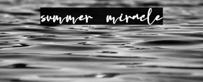 summer miracle Font examples