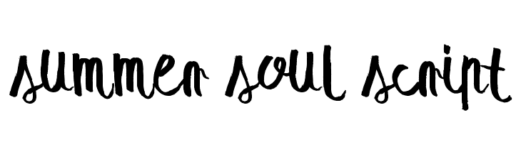 summer soul script  नि: शुल्क फ़ॉन्ट्स डाउनलोड