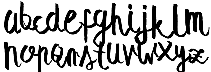 summer soul script Font LOWERCASE