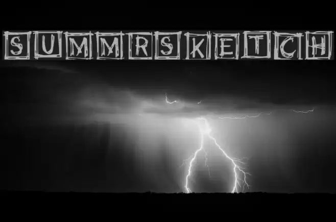 summr_sketch Font examples