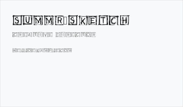 summr_sketch Business Card