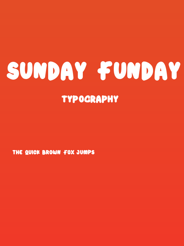 sunday funday Poster