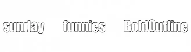 sunday funnies BoldOutline  Fuentes Gratis Descargar