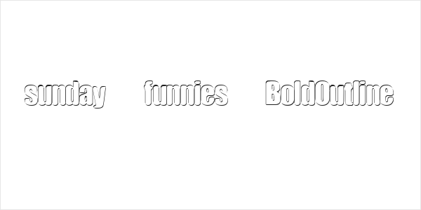 sunday funnies BoldOutline Logo