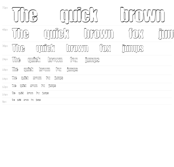 sunday funnies BoldOutline Waterfall