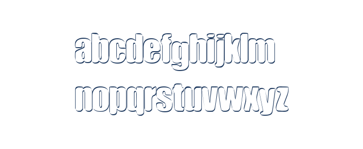 sunday funnies BoldOutline Lowercase