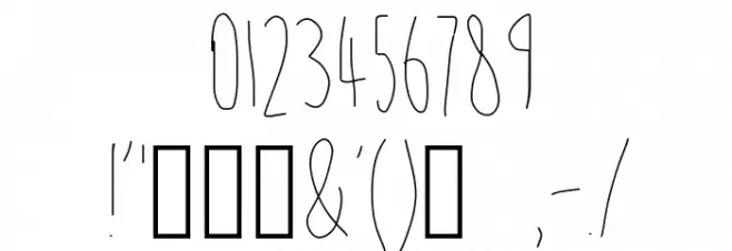 sundrop Font OTHER CHARS