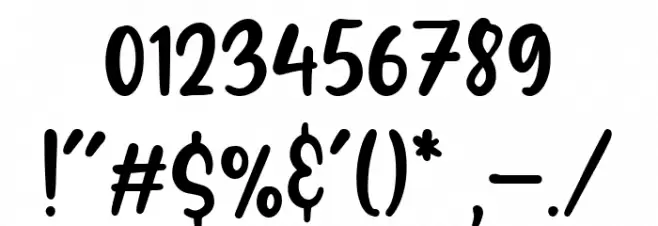 sunglory Font OTHER CHARS