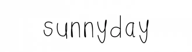 sunnyday  Frei Schriftart Herunterladen