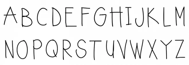 sunnyday Font Litere mari