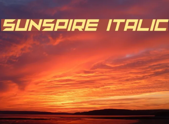 sunspire Italic Example 3