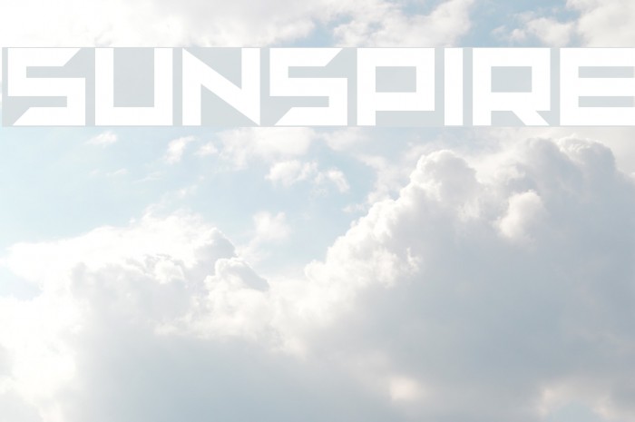 sunspire Font examples