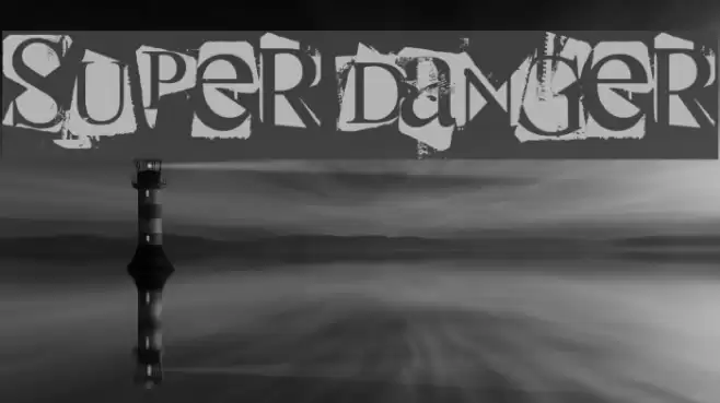 super danger フォント examples