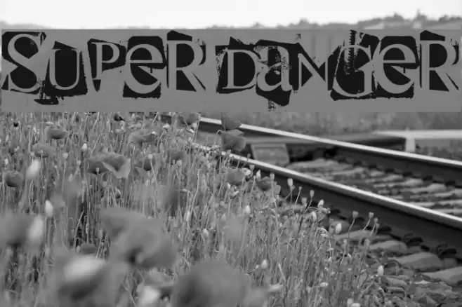 super danger フォント examples