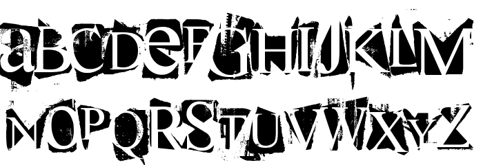 super danger Font LOWERCASE