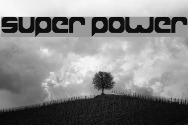 super power Font examples