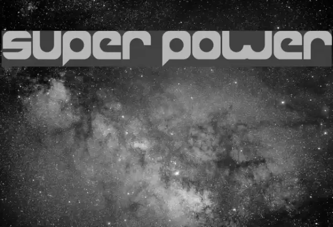 super power Font examples