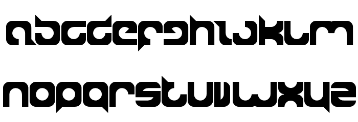 super power Font LOWERCASE
