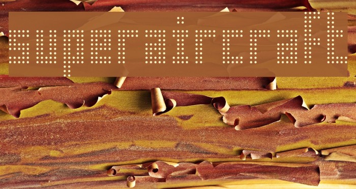 superaircraft Font examples