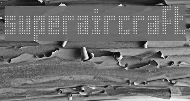 superaircraft Font examples