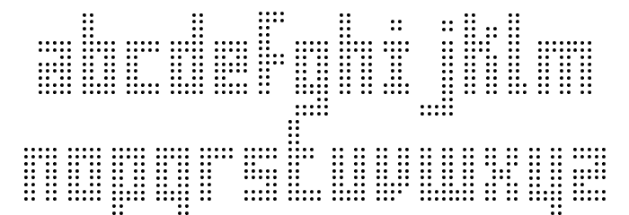 superaircraft Font LOWERCASE