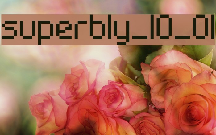 superbly_10_01 Schriftart examples