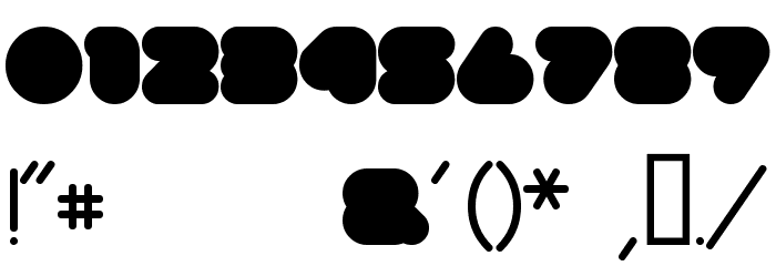 superbubbles Black Font OTHER CHARS